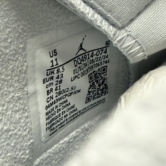 Nike Jordan 6 Retro Craft Olympics Womens Shoes DQ4914-074 VNDS Sz 11 / Mens 8.5 - Picture 7 of 7